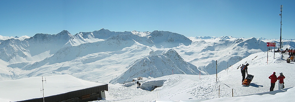 Panorama vom Aroser Weisshorn
