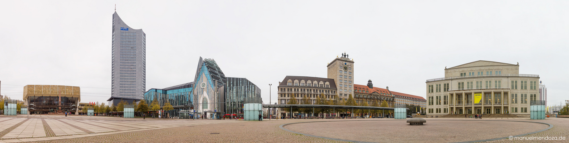 Panorama vom Augustusplatz