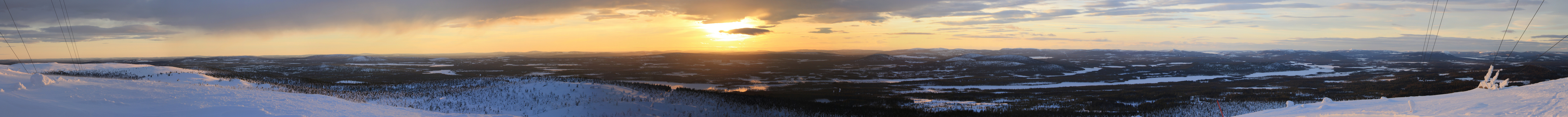 Panorama vom Berg Akka Nolke, Schweden