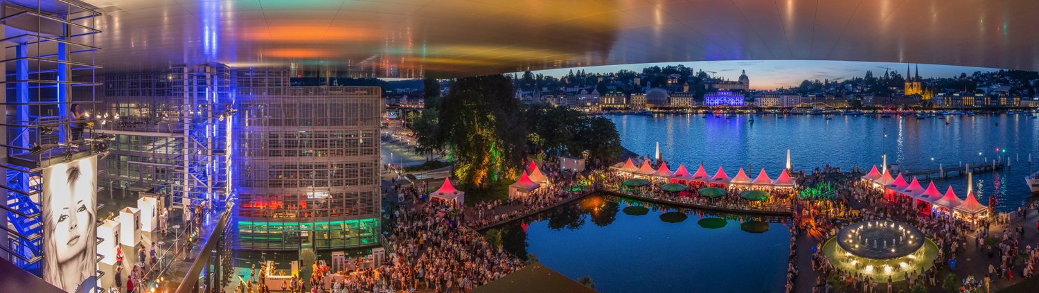 Panorama vom Blue Balls Festival Luzern 2014