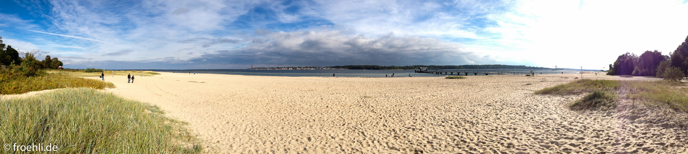 Panorama vom Falkensteiner Strand