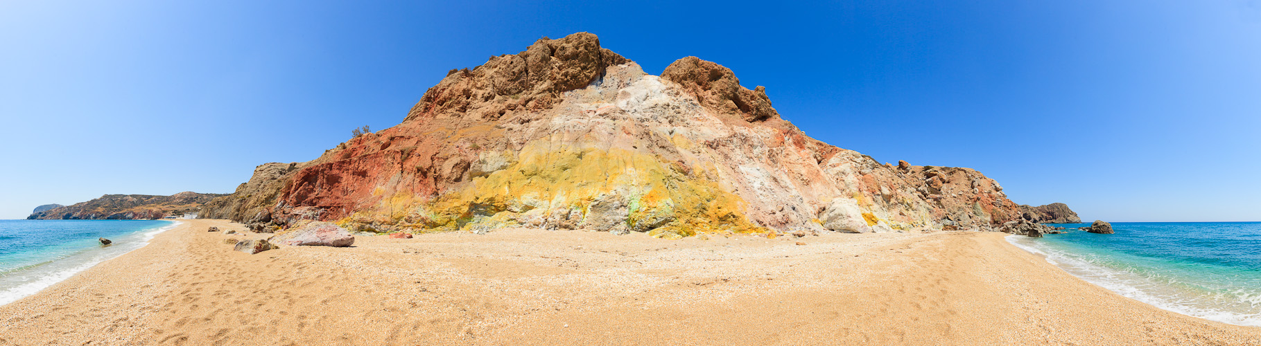 Panorama vom "farbigen Strand"