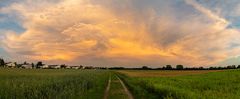 Panorama vom Gewitter bei Wolfratshausen