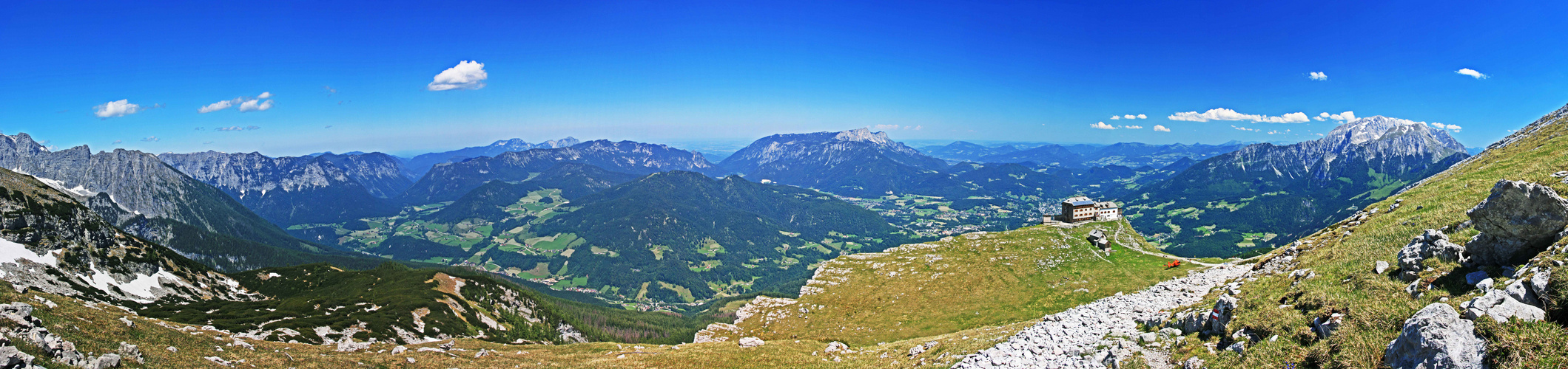 Panorama vom Hocheckanstieg