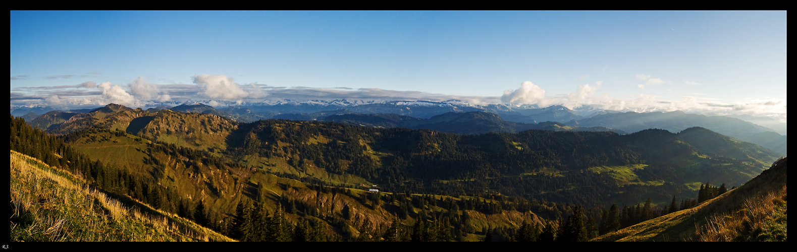 Panorama vom Hochgrath im Allgäu