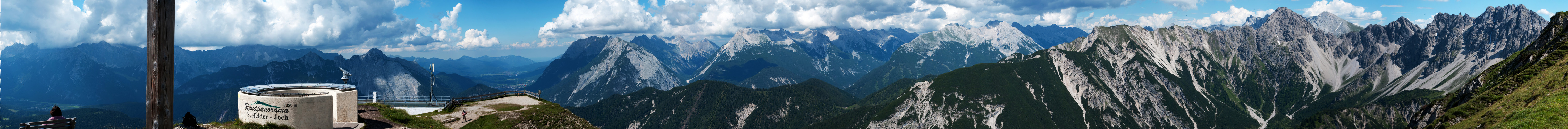 Panorama vom Karwendelgebirge