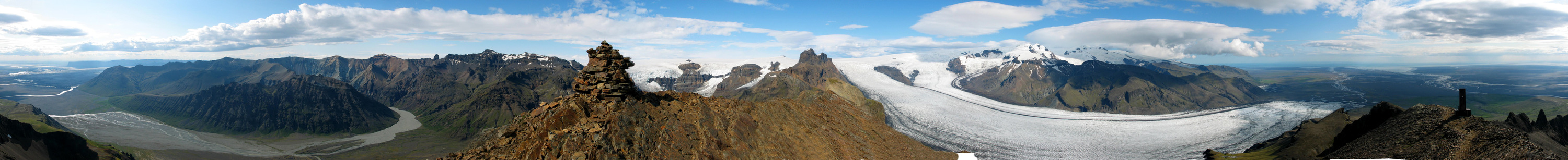 Panorama vom Kristinartindar (Iceland)