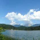 Panorama vom Lautersee nahe Mittenwald