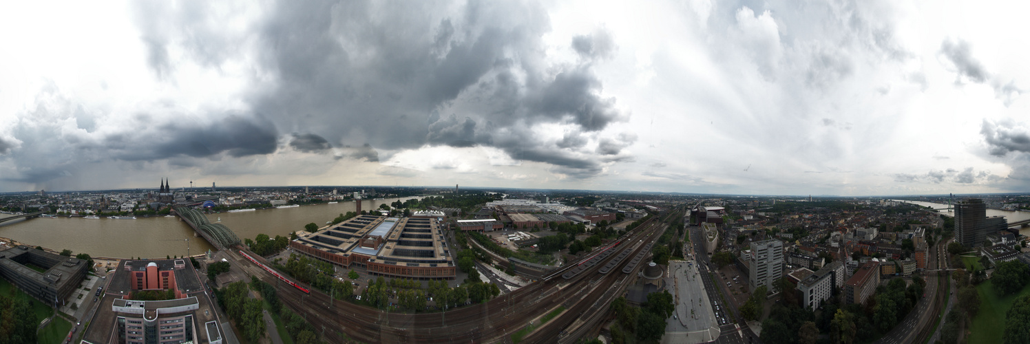 Panorama vom LVR Turm, Köln