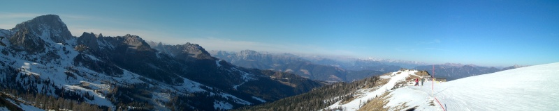 Panorama vom Nassfeld in Richtung Gailtal (Kärnten)