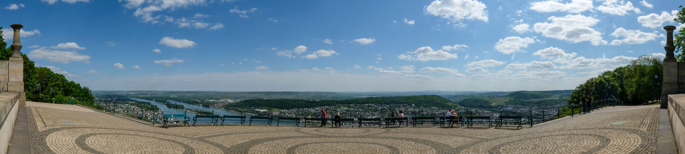 Panorama vom Niederwalddenkmal.