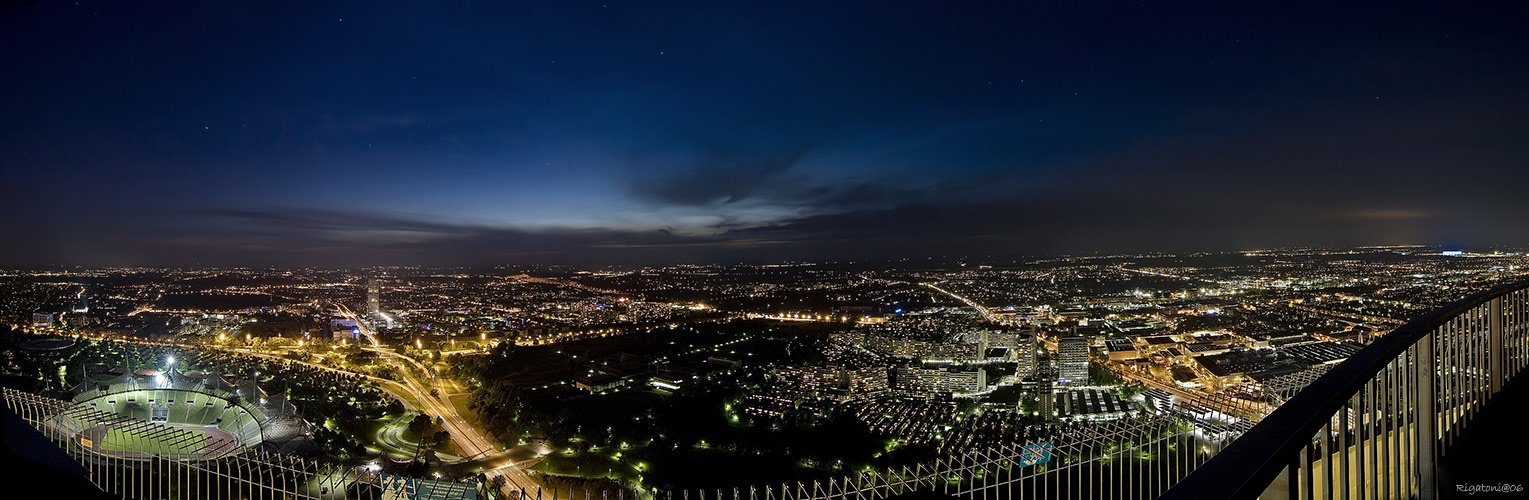 Panorama vom Olympiaturm München