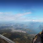 panorama vom pilatus auf den vierwaldstättersee, luzern ch