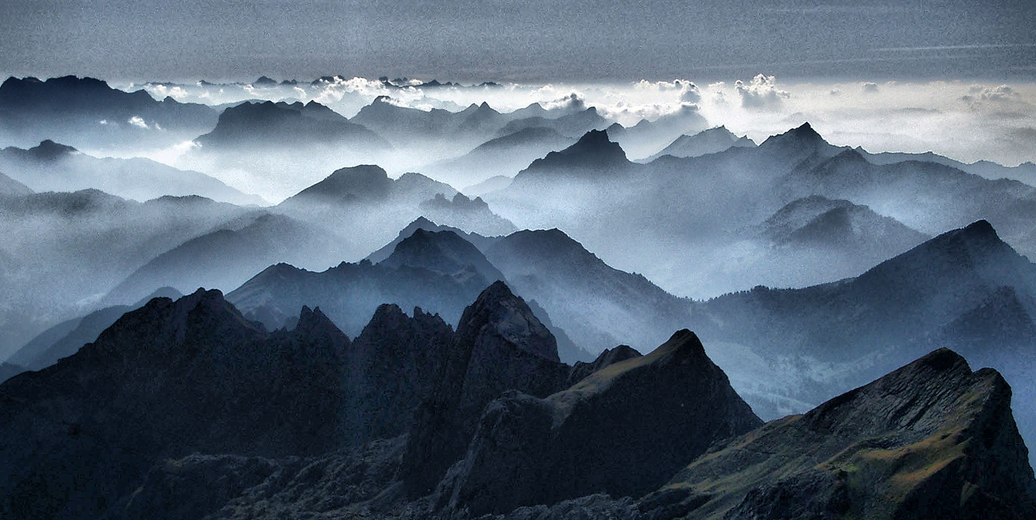 Panorama vom Säntis