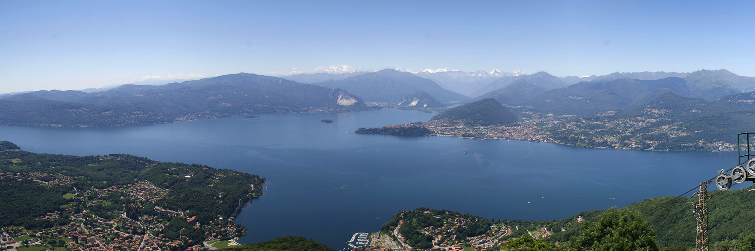 Panorama vom "Sasso del Ferro" auf den Lago Maggiore