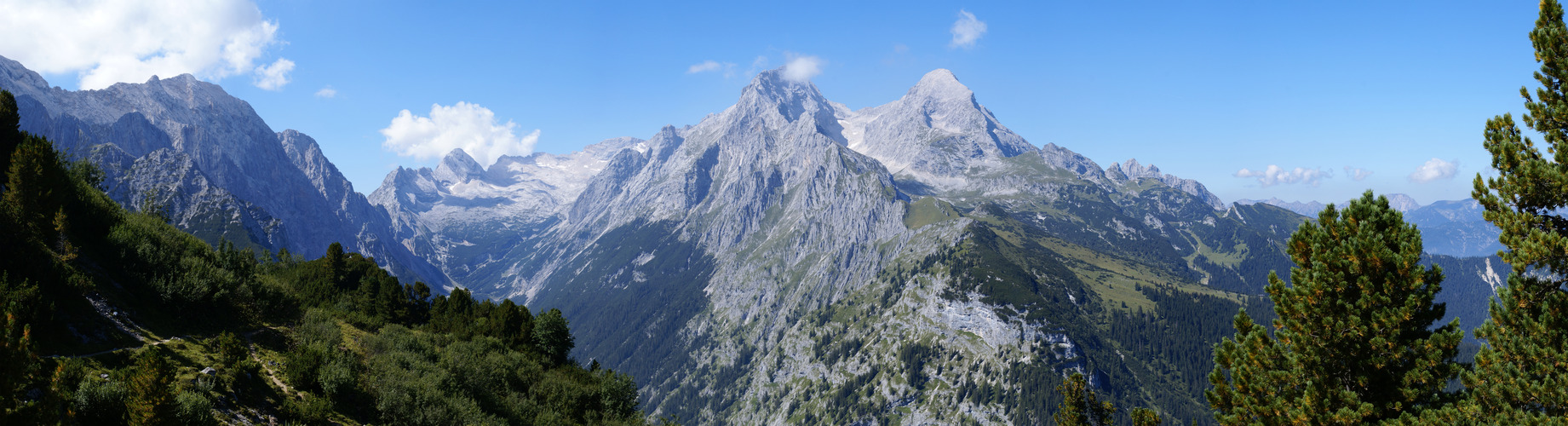 Panorama vom Schachen nach Westen