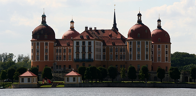 Panorama vom Schloss Moritzburg