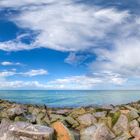 Panorama vom Schönberger Strand mit Seebrücke