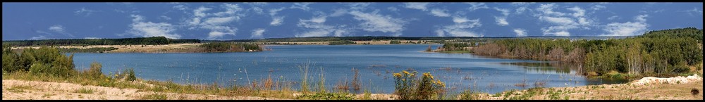 Panorama vom Sedlitzer See