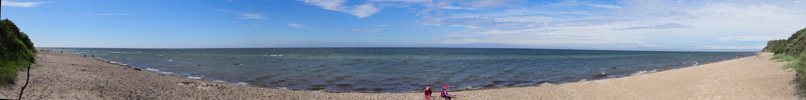 Panorama vom Strand bei Nonnewitz