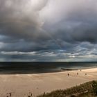 Panorama vom Strand Ückeritz mit Regenbogen 29.10.2013