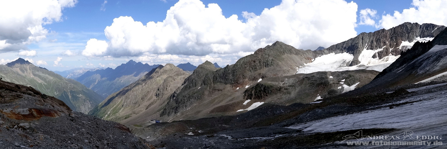Panorama vom Stubaier Gletscher - 04.08.2015
