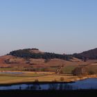 Panorama vom Torfloch mit der Wachsenburg im Hintergrund