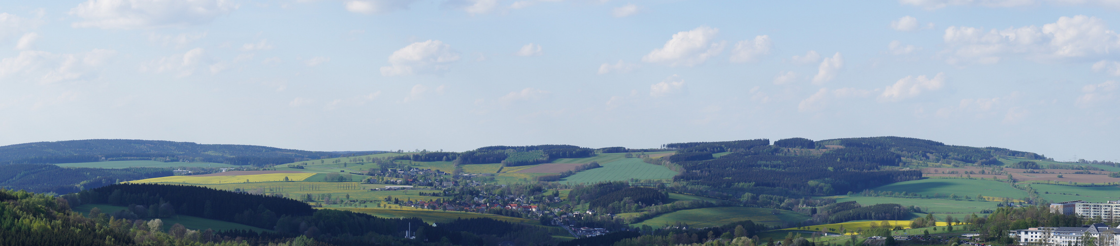 Panorama vom Turm der St. Annenkirche in Richtung Schönfeld