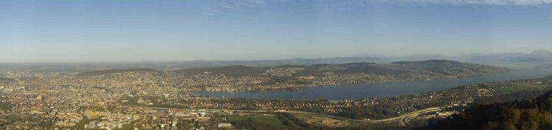 panorama vom Ütliberg (top of zurich)