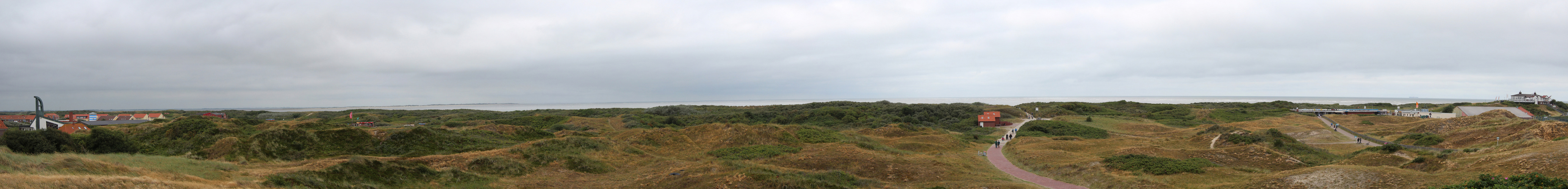 Panorama vom Wasserturm auf Langeoog