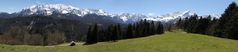 Panorama vom Wettersteingebirge