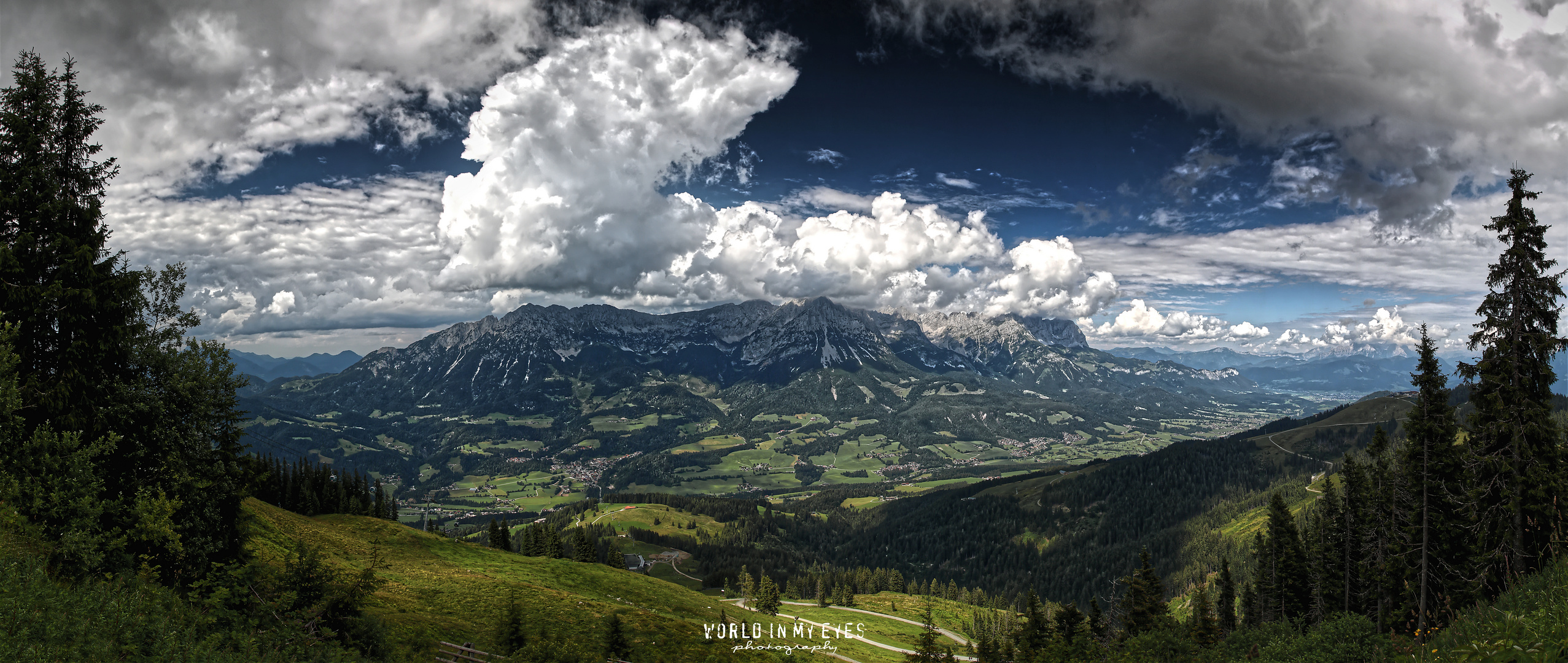 Panorama vom Wilden Kaiser in Tirol