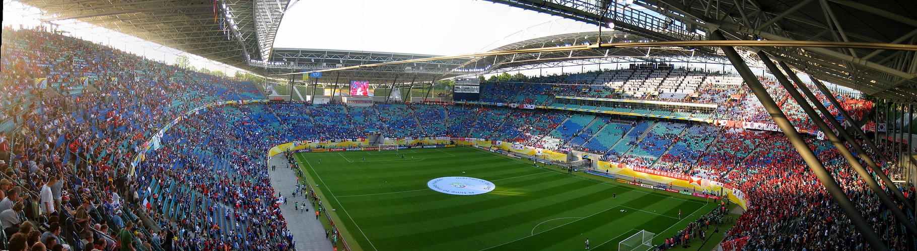 Panorama vom Zentralstadion in Leipzig