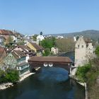 Panorama von Baden im ersten Frühlings Grün