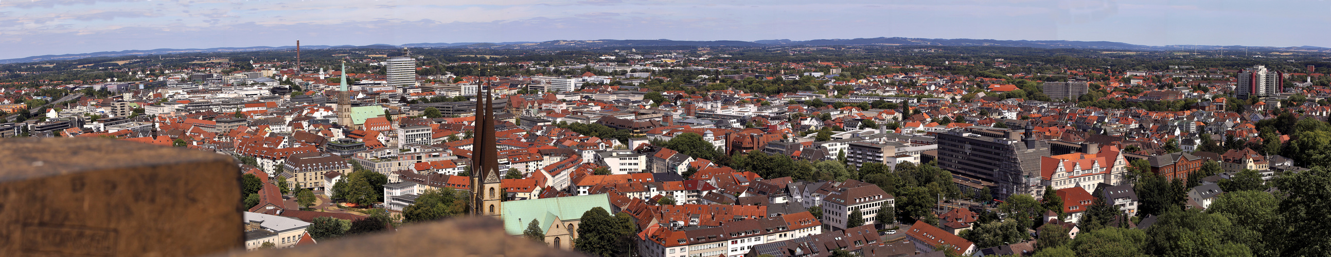 Panorama von Bielefeld