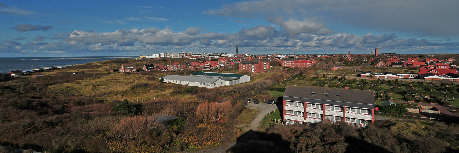 Panorama von Borkum-Stadt