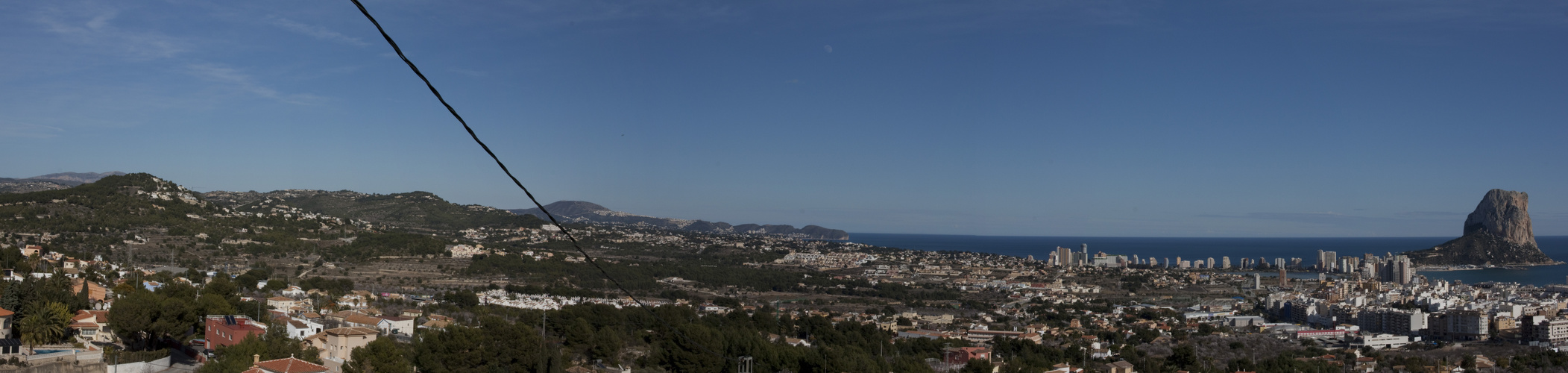 Panorama von Calpe Spanien Costa Blanca