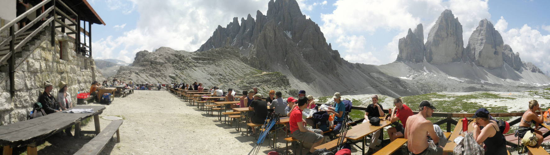 Panorama von der 3 Zinnen-Hütte 1