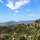 Panorama von der Altstadt Bergamos ...