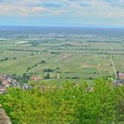 Panorama von der Aussicht des Hambacher Schlosses