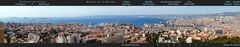 Panorama von der Basilique Notre-Dame-de-la-Garde auf Marseille