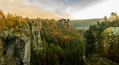 panorama von der basteibrücke