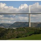 Panorama von der Brücke von Millau