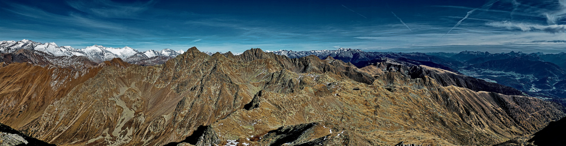 Panorama von der Eidechsspitze