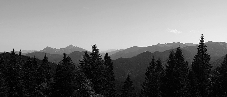 Panorama von der Gindelalm