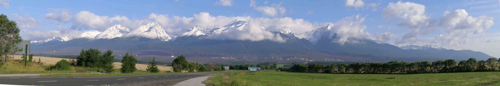 Panorama von der Hohen Tatra, Slowakei