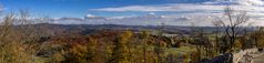 Panorama von der Nürburg ins Tal