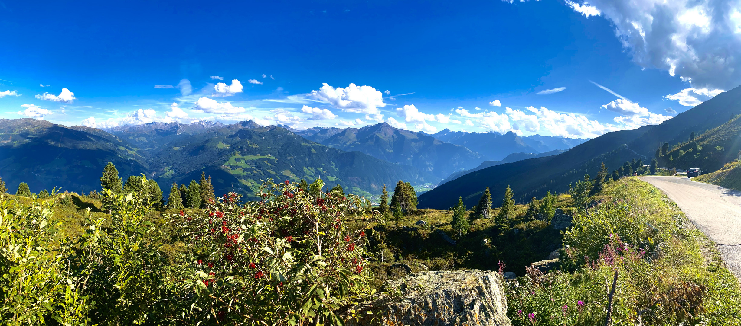 Panorama von der Zillertaler Höhenstrasse 