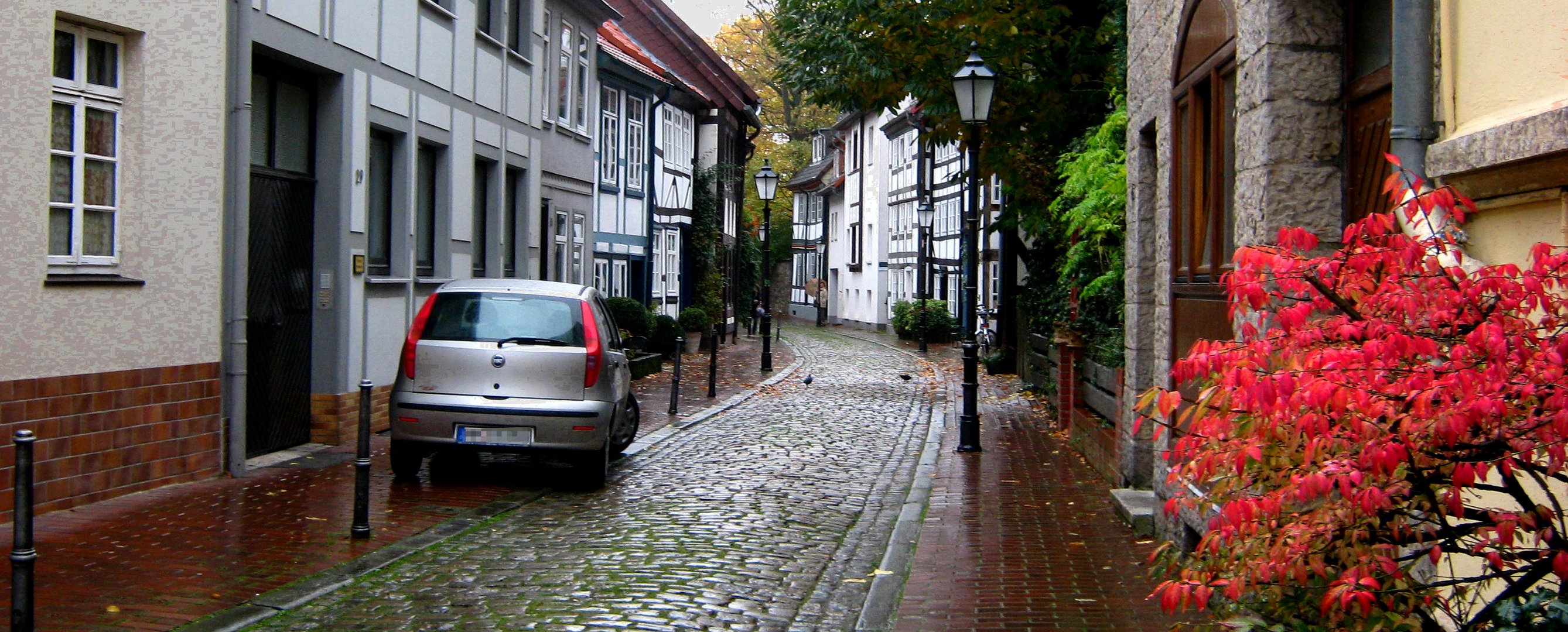 Panorama von einer schoenen Straße.