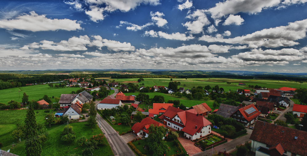 Panorama von Hubertshofen